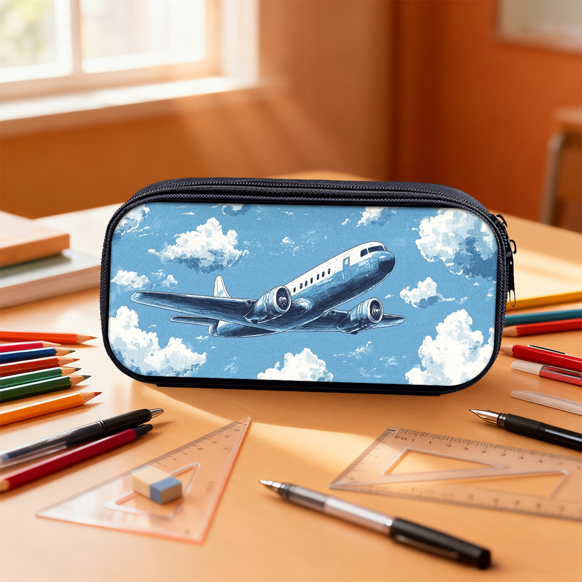 Ideal Stationery & Office Supply - Pencil Case Large Storing Pens and