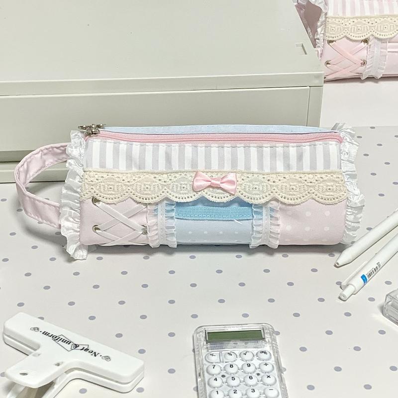Ideal Stationery & Office Supply - Cute Lace Pencil Case Large Capacity