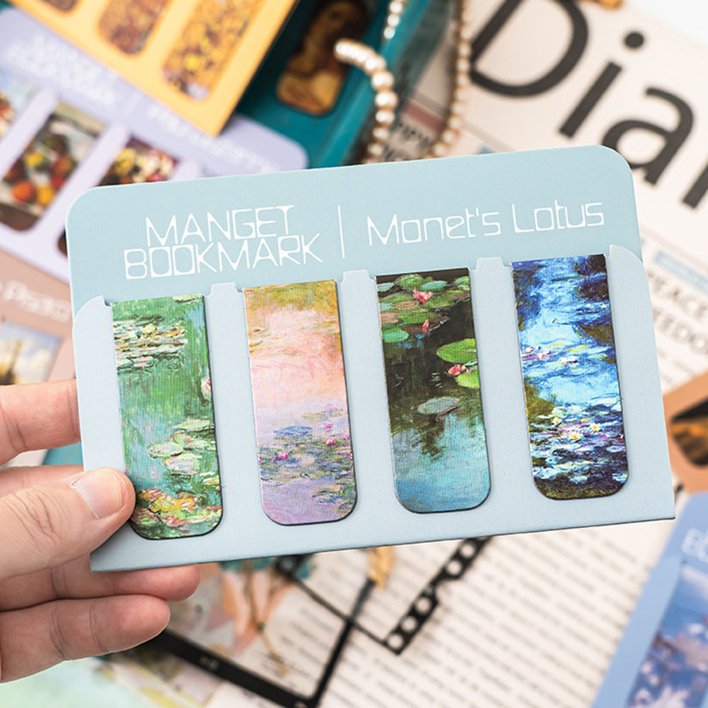 4pcs Artistic Magnetic Bookmar - Paperclip Magnetic Set 评论和价格