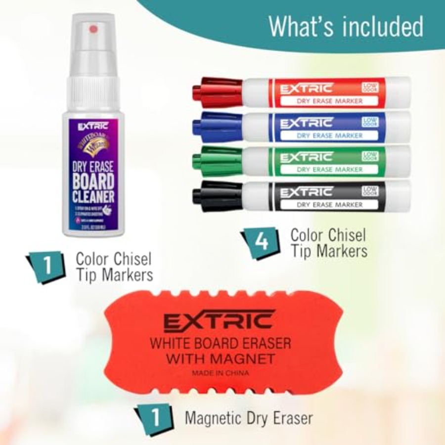 Dry Erase Markers Set, 4 White - Whiteboard Marker Set 评论和价格