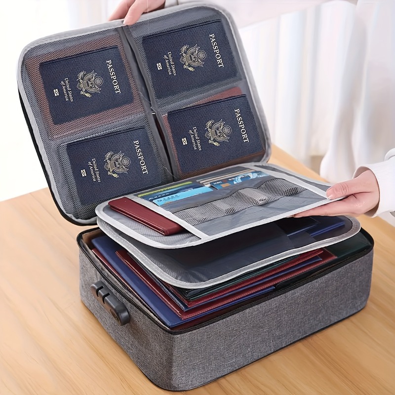 Lockable File Storage Bag,3-La - Portfolio Folder Zip 评论和价格