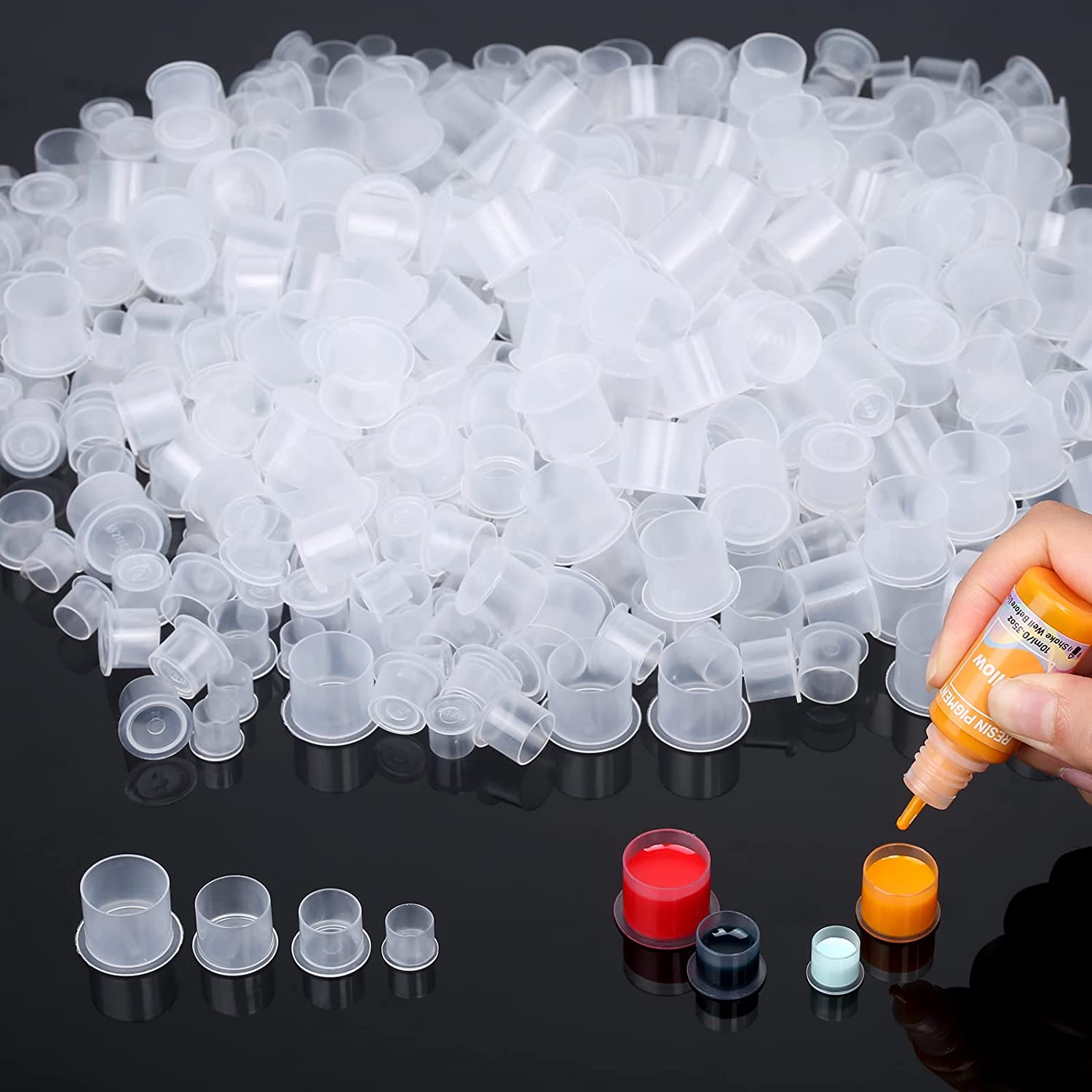 100pcs Disposable Tattoo Ink C - Calligraphy Ink Bottle 评论和价格
