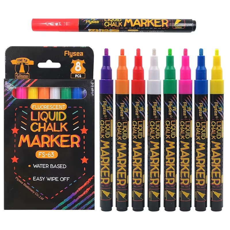 8 pcs Liquid Chalk Markers-Was - Whiteboard Marker Set 评论和价格