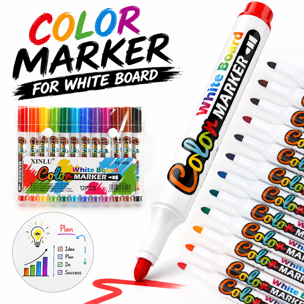 12 Colors Erase Whiteboard Mar - Whiteboard Marker Set 评论和价格