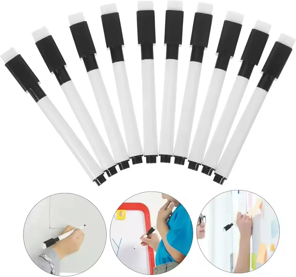 5-50pcs Black Marker Pens Magn - Whiteboard Marker Set 评论和价格