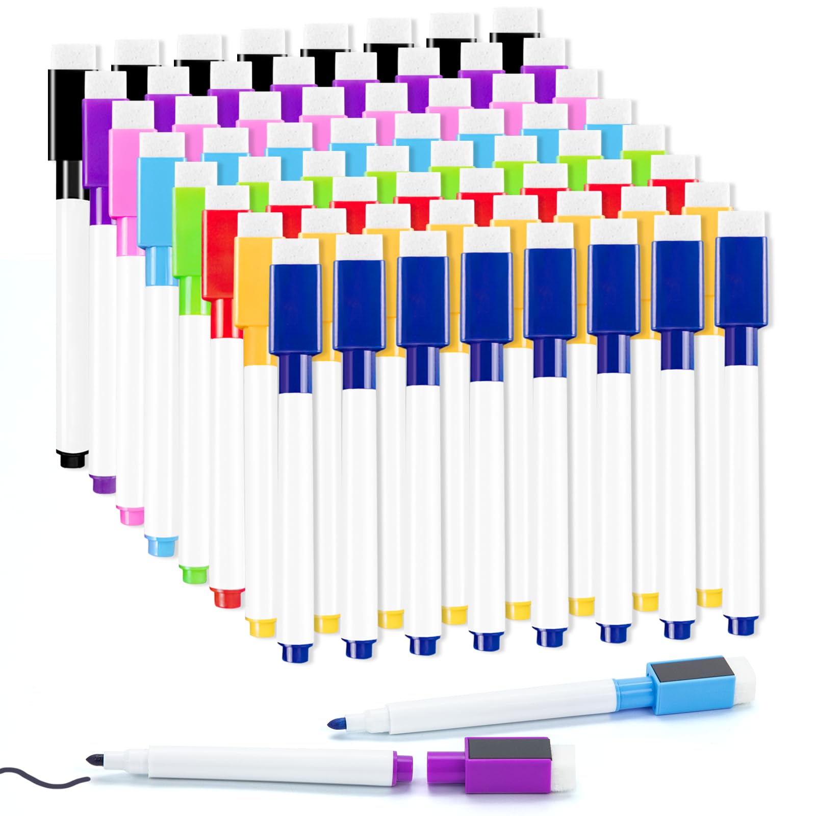 8pcs Magnetic Colorful Dry Era - Whiteboard Marker Set 评论和价格