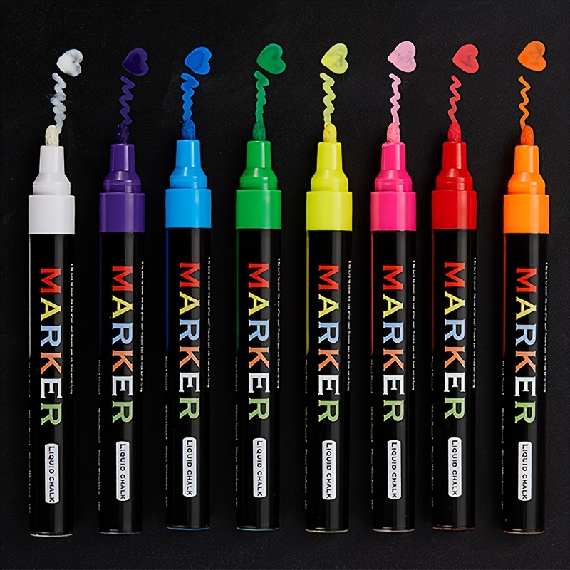 8 Erasable Blackboard Markers, - Whiteboard Marker Set 评论和价格