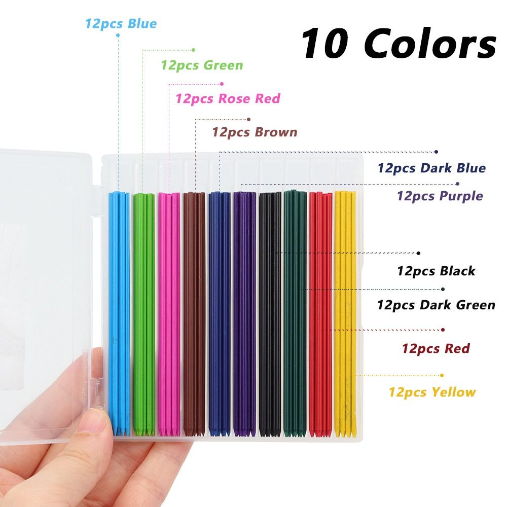 120pcs 2.0mm Lead Pencil Refil - Mechanical Pencil Lead 评论和价格