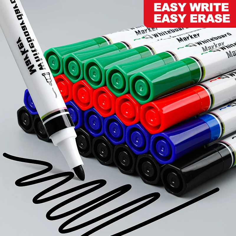 4 Colors Dry Erase Whiteboard  - Whiteboard Marker Set 评论和价格