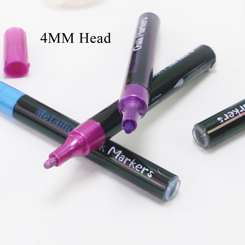 12 Colored Removable Metallic  - Whiteboard Marker Set 评论和价格
